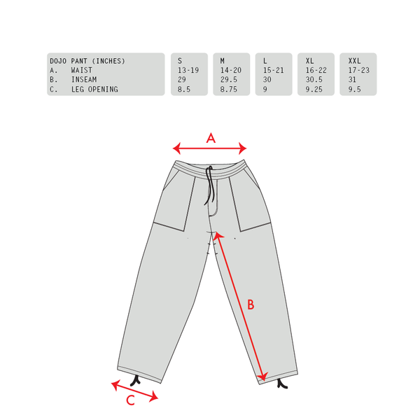 Dojo Pant [Black Rip Stop] – GX1000