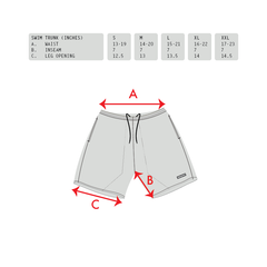 Swim Trunks  [Charcoal Camo]
